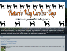 Tablet Screenshot of mycarolinadog.com